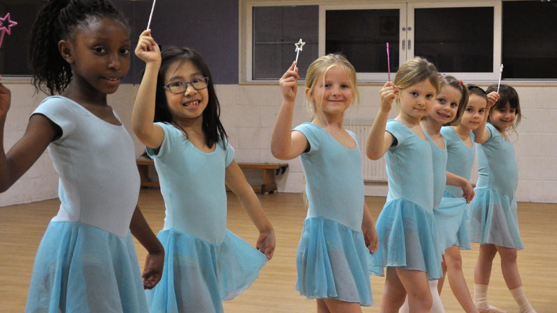 Junior ballet club students at PGS