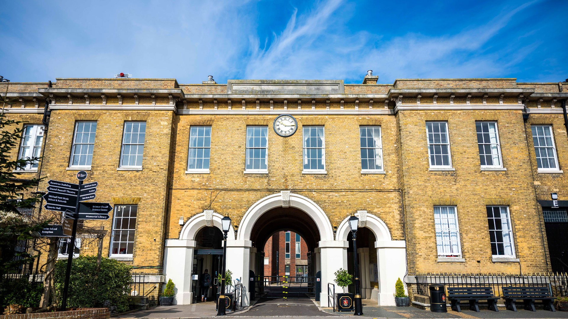 The Main Archway is symbolic of our inclusivity as a school community and our desire to expand horizons.